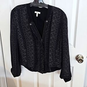 Joie Snakeskin print bomer jacket Size M